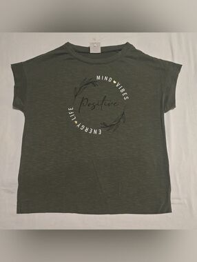 Positive Graphic Short Sleeve Tee - Olive